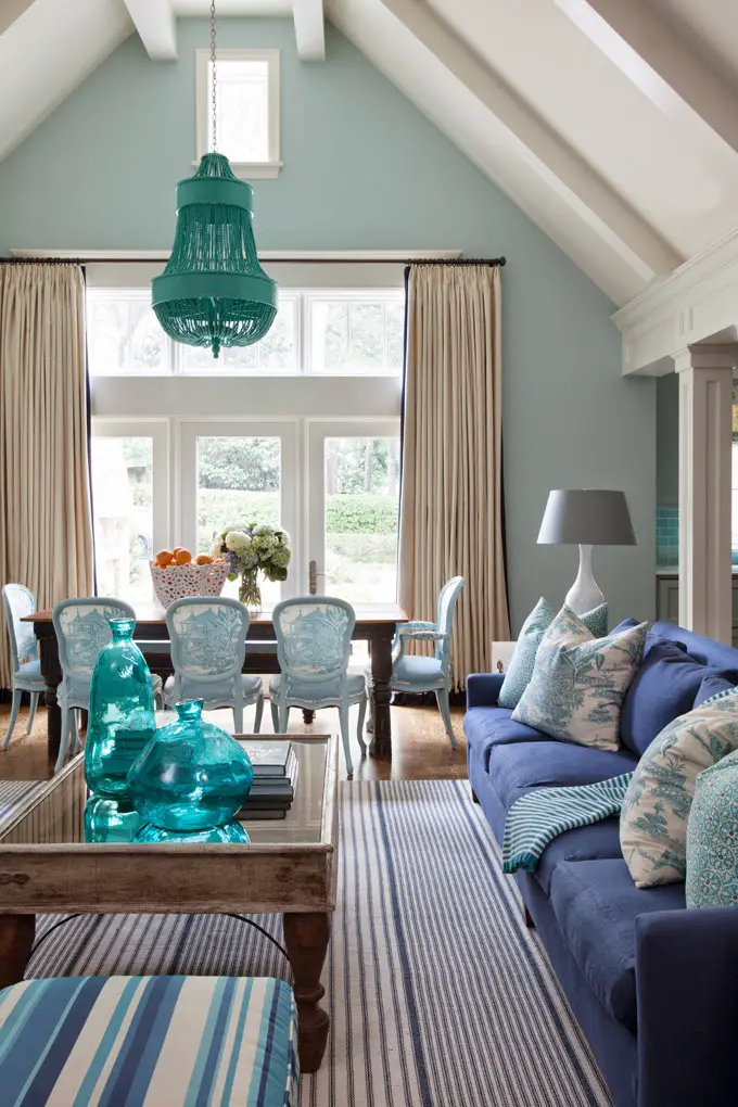 Beautiful Eclectic Home  Decor with Turquoise  Color