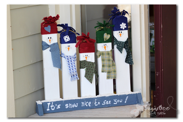 DIY Pallet proejcts That Are Easy to Make and Selling ! DIY Pallet Greeting Snowmen